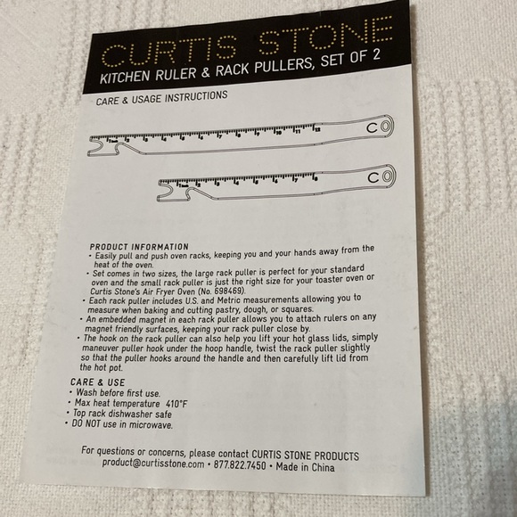 CURTIS STONE BRAND NEW SET OF TWO KITCHEN RULER AND RACK PULLERS - Picture 4 of 8